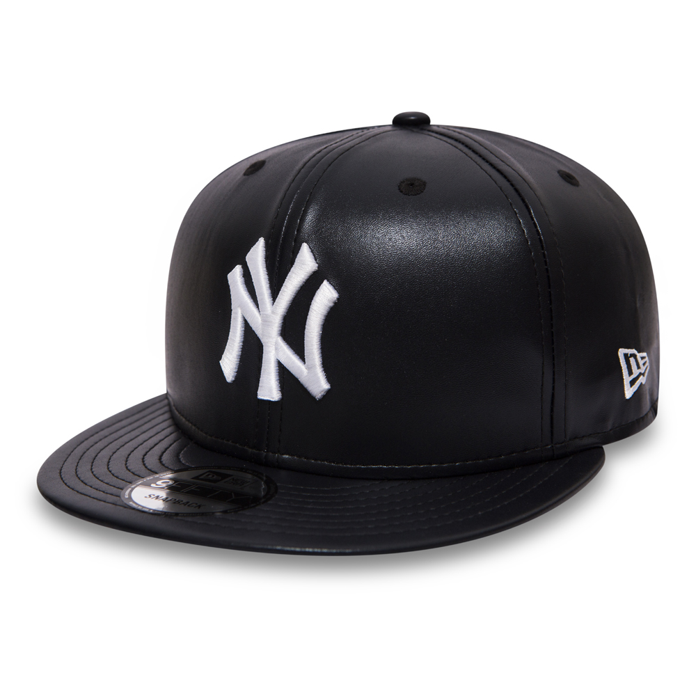New York Yankees Navy Leather 9fifty Snapback New Era Cap