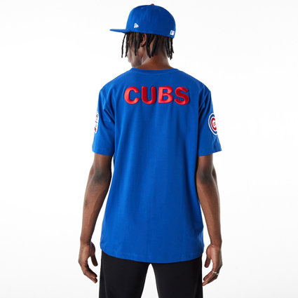 Official New Era Chicago Cubs MLB Logo Select Light Royal Blue T-Shirt  B7673_254 B7673_254