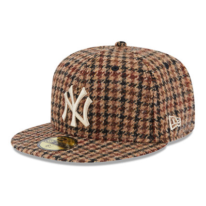 Atlanta Braves Harris Tweed 59FIFTY Fitted Hat, Brown - Size: 7 3/8, MLB by New Era