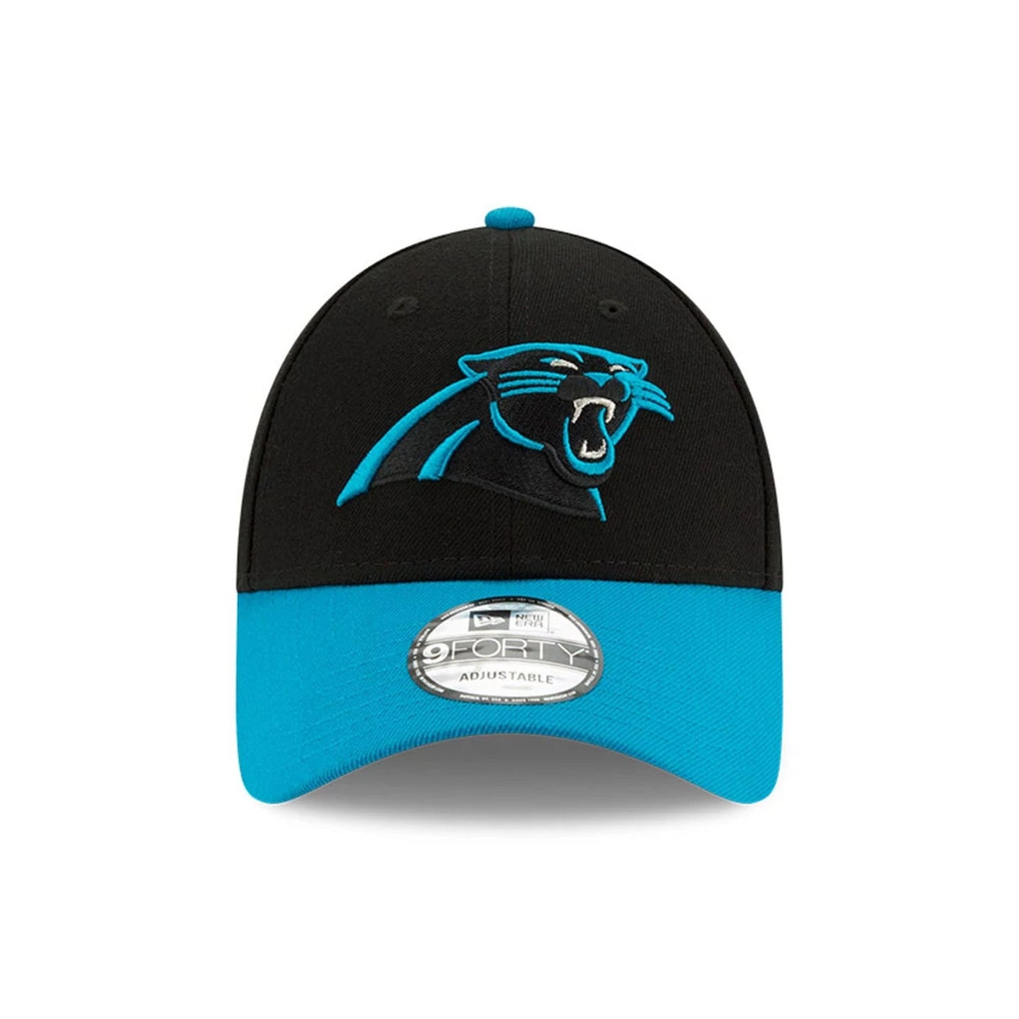 This is a Carolina Panthers The League Black 9FORTY Cap 2