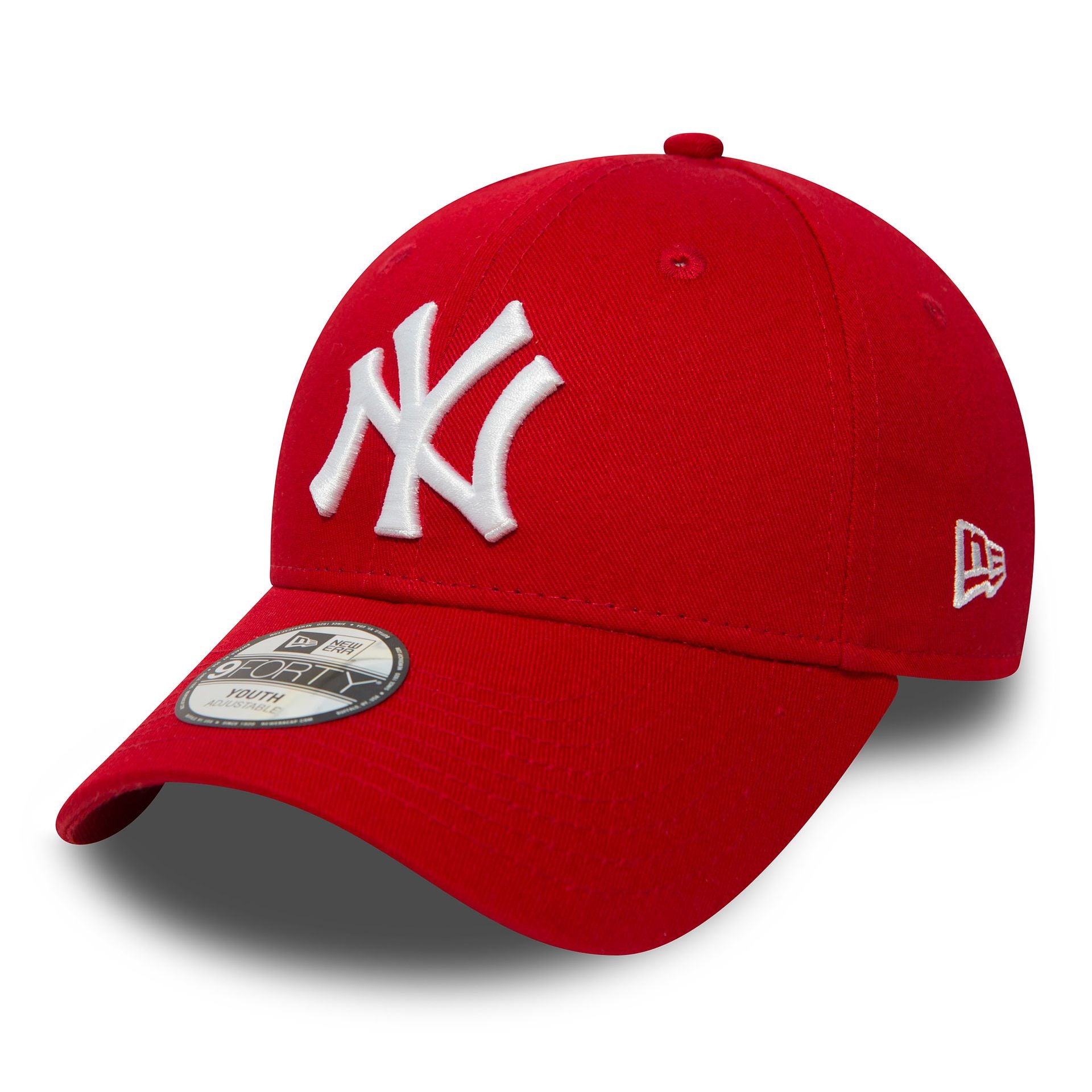 This is a New York Yankees Essential Kids Red 9FORTY Cap 1