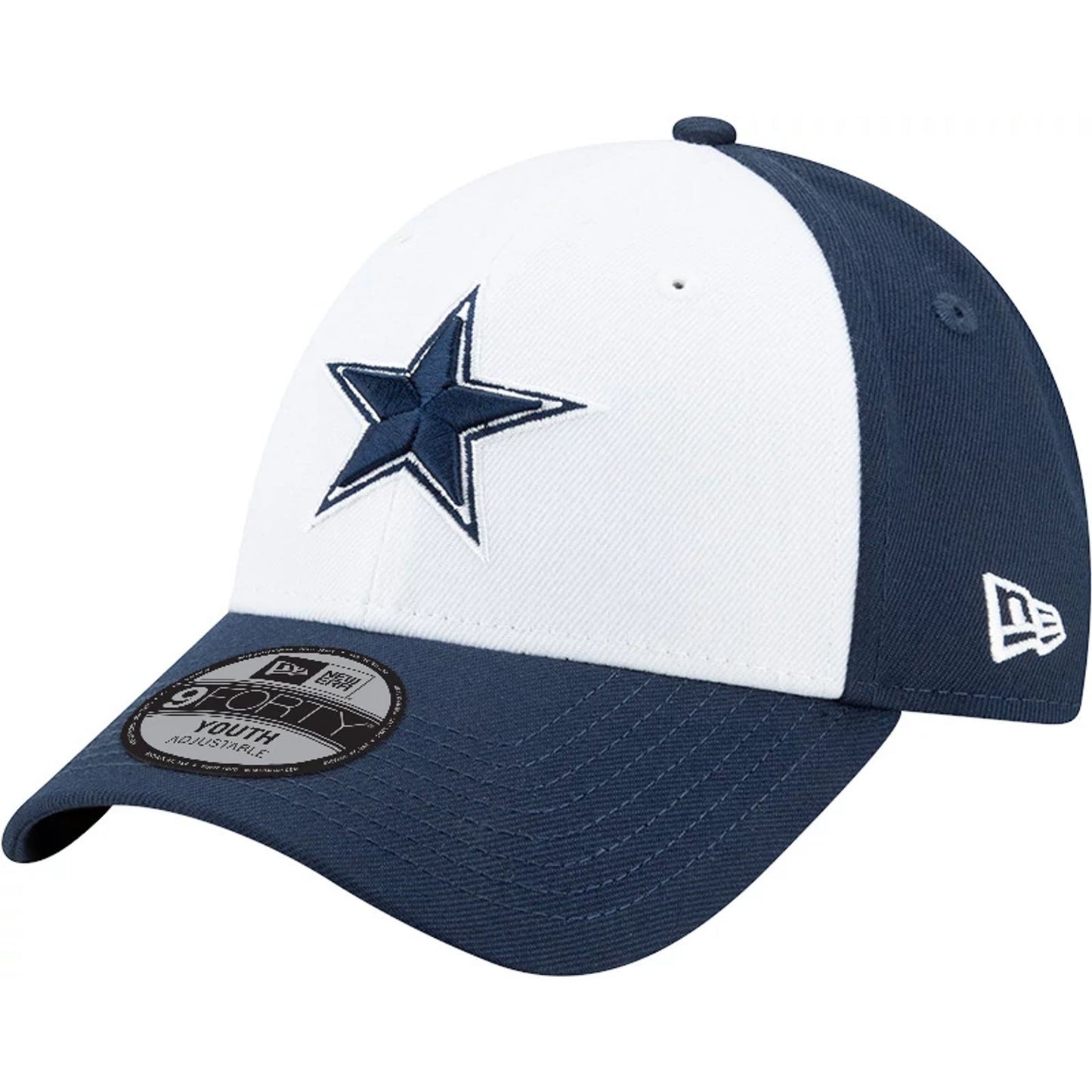 This is a Dallas Cowboys Youth The League Dark Blue 9FORTY Adjustable Cap 1