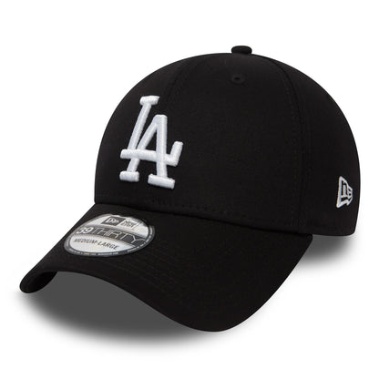 This is a LA Dodgers Essential Black 39THIRTY Cap 1