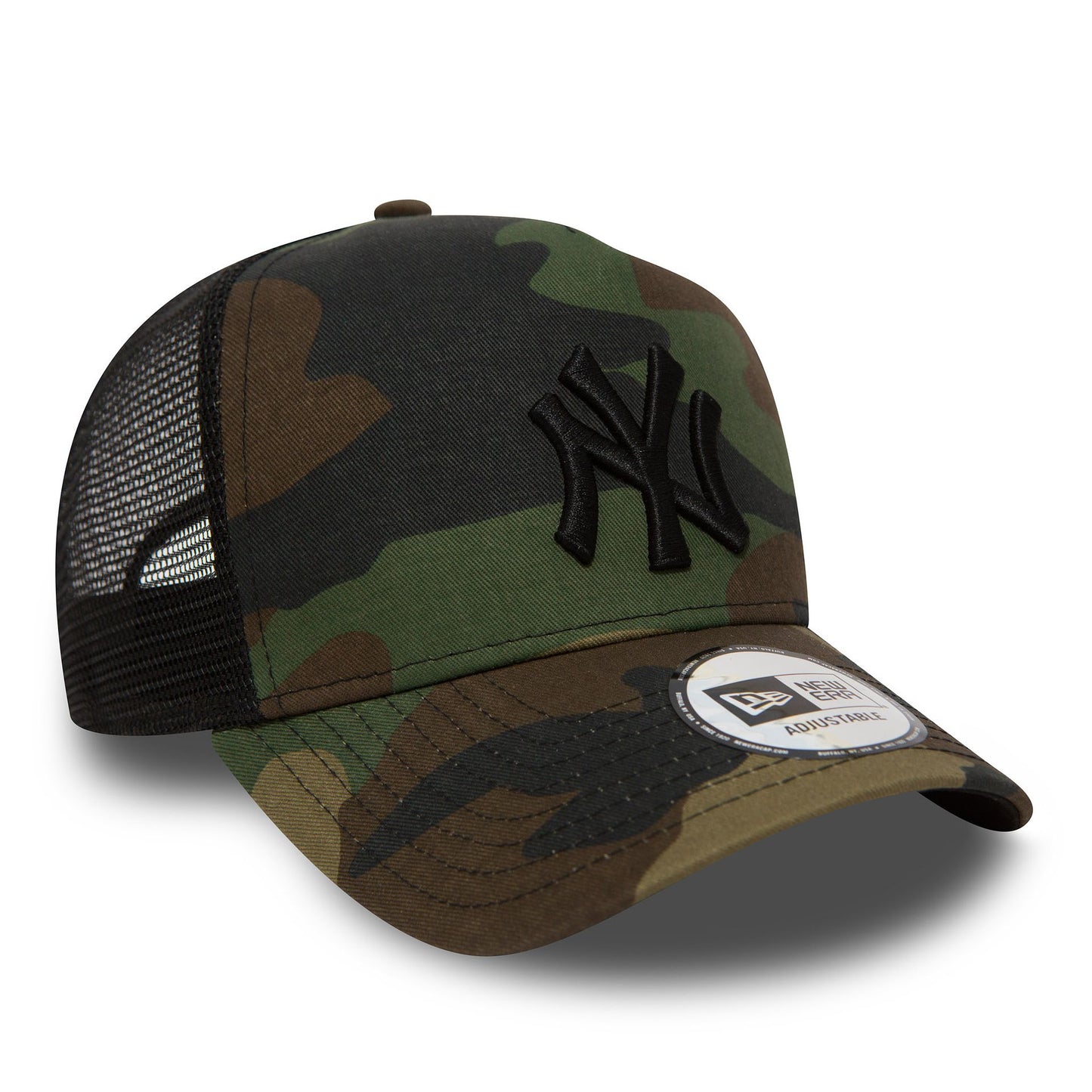 This is a New York Yankees Clean Camo A-Frame Trucker Cap 2