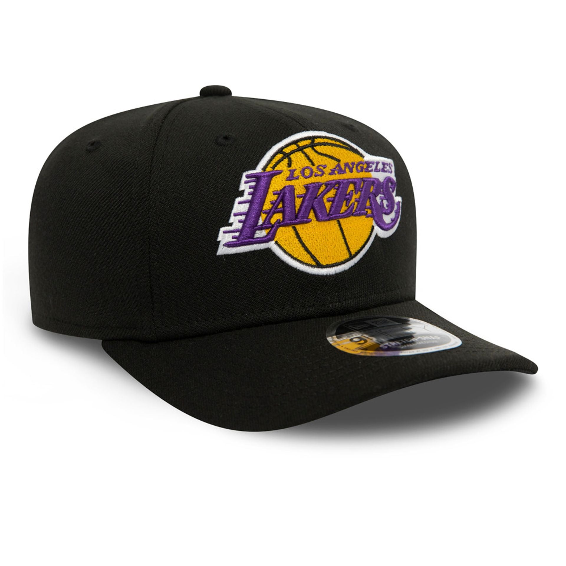 This is a LA Lakers Black 9FIFTY Stretch Snap Cap 4