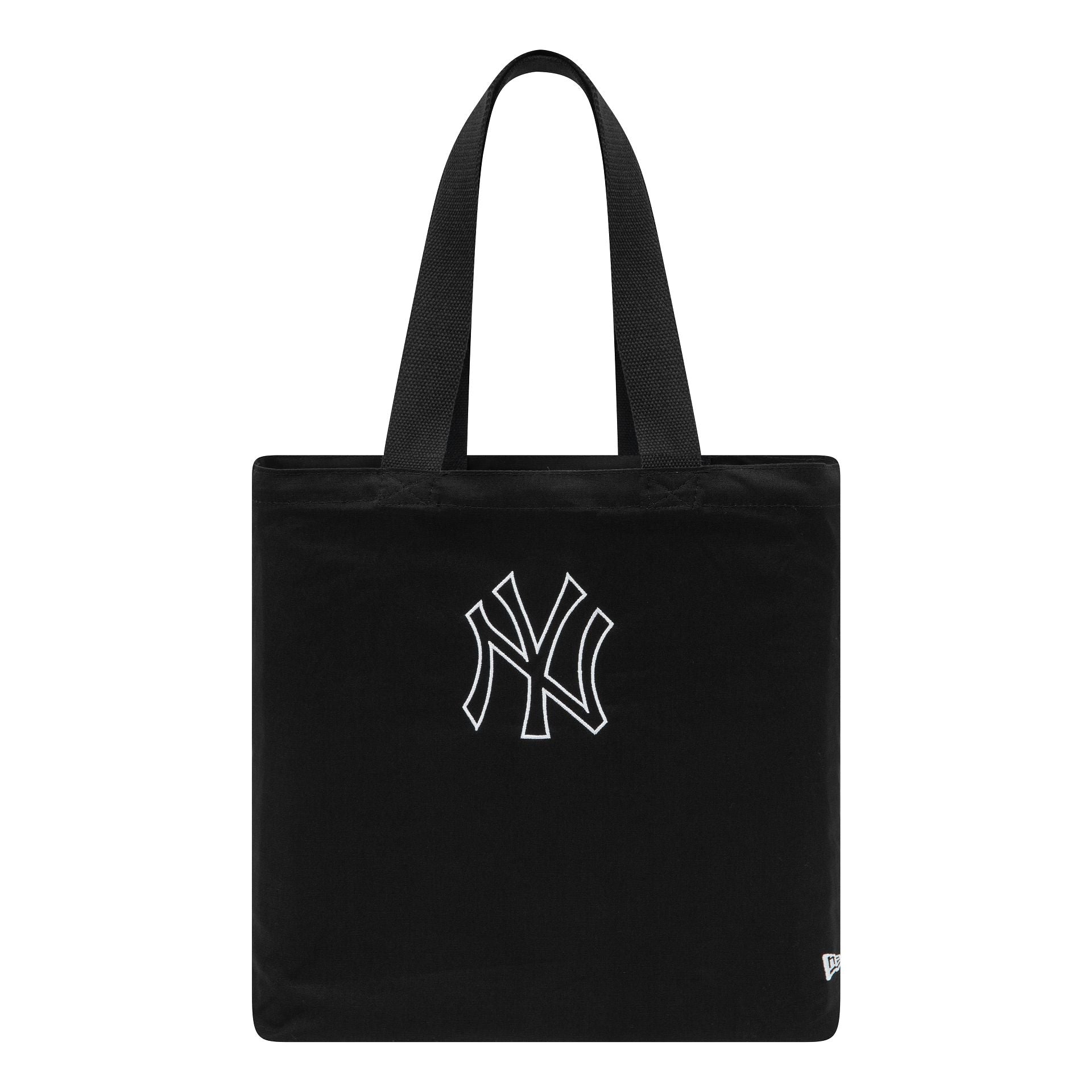 This is a New York Yankees MLB Canvas Black Premium Tote Bag 1