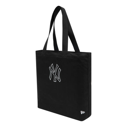 This is a New York Yankees MLB Canvas Black Premium Tote Bag 3