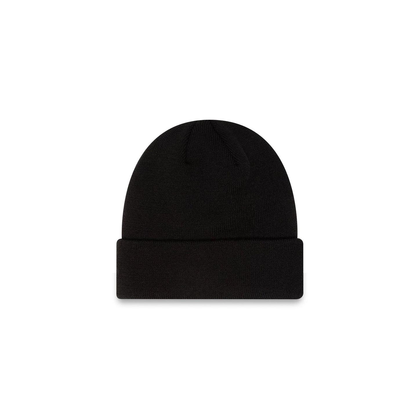 This is a New York Yankees Essential All Black Cuff Beanie Hat 2