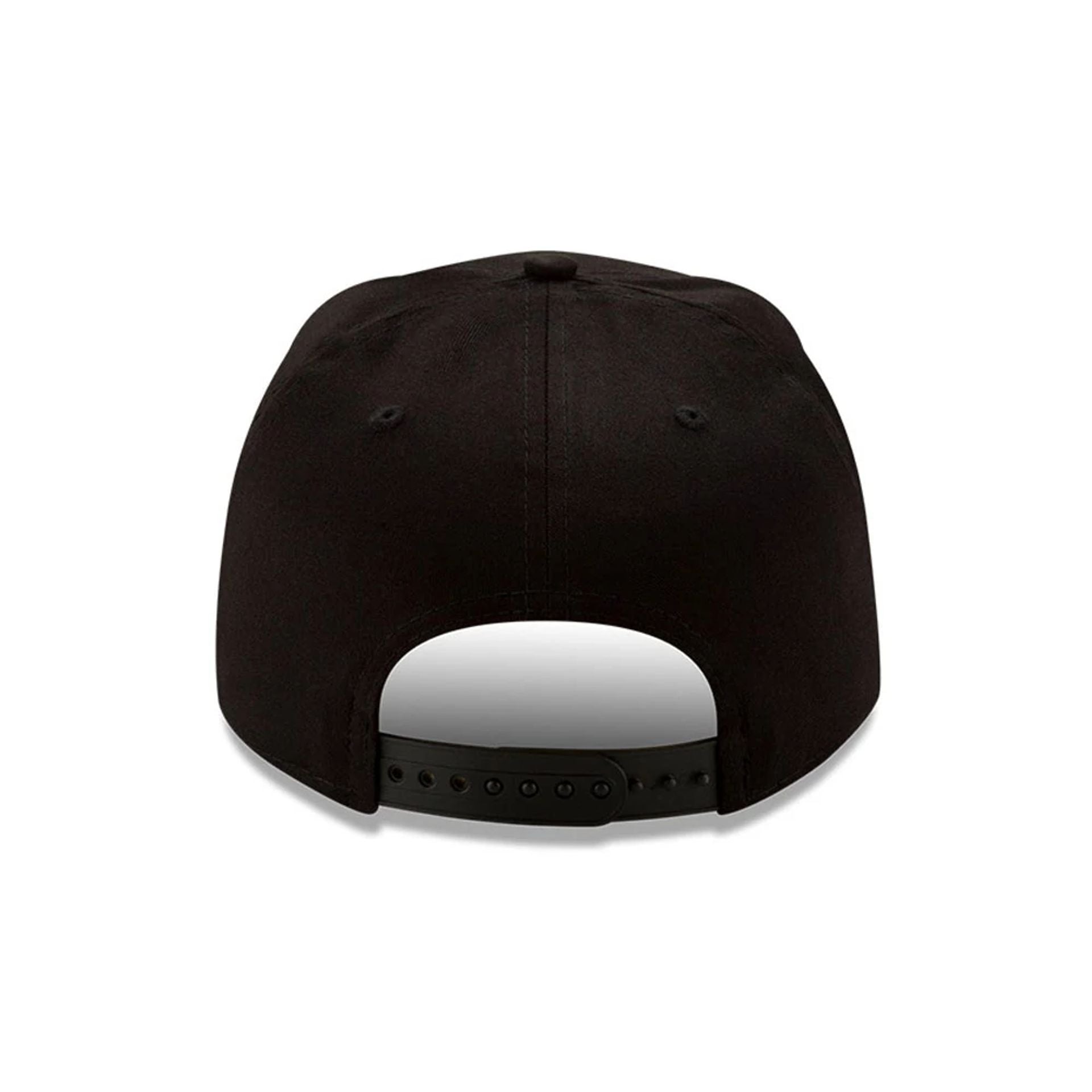 This is a Las Vegas Raiders Black 9FIFTY Stretch Snap Cap 5