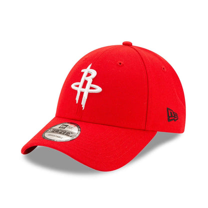 This is a Houston Rockets The League Red 9FORTY Cap 5