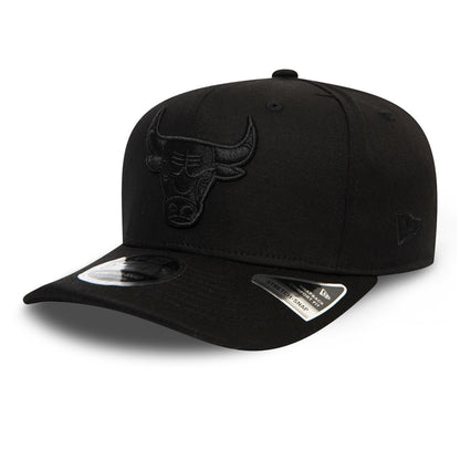 This is a Chicago Bulls Tonal Black 9FIFTY Stretch Snap Cap 1