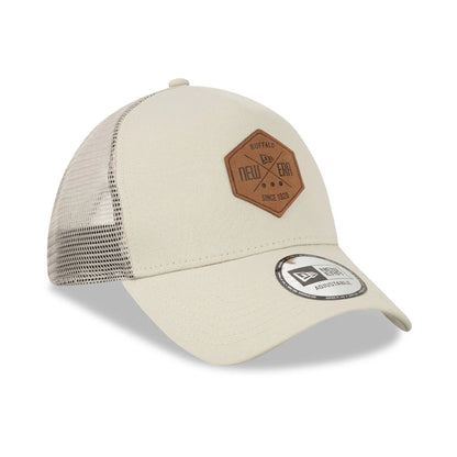 This is a New Era Patch Stone A-Frame Trucker Cap 5