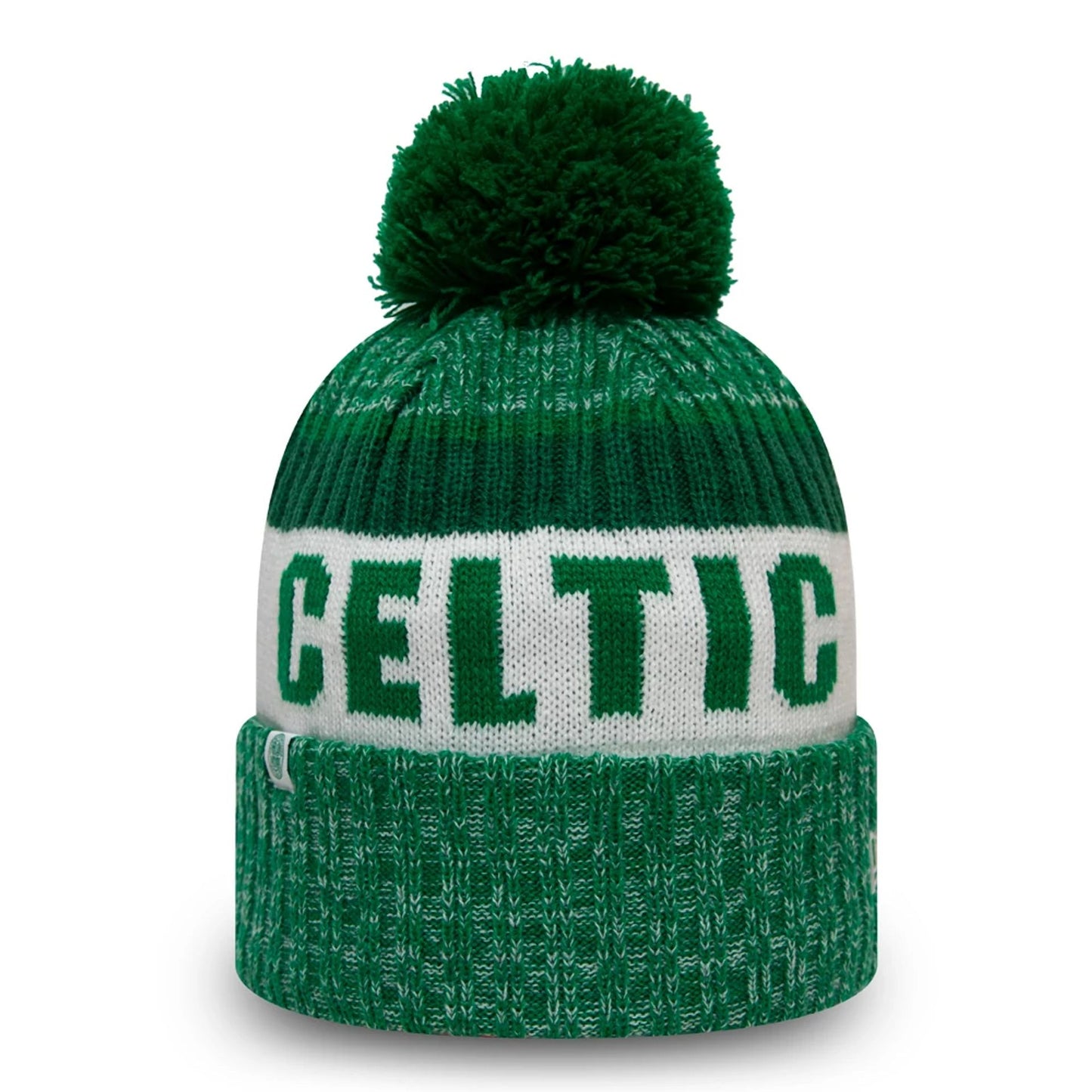 This is a Celtic FC Green Bobble Knit Beanie Hat 3