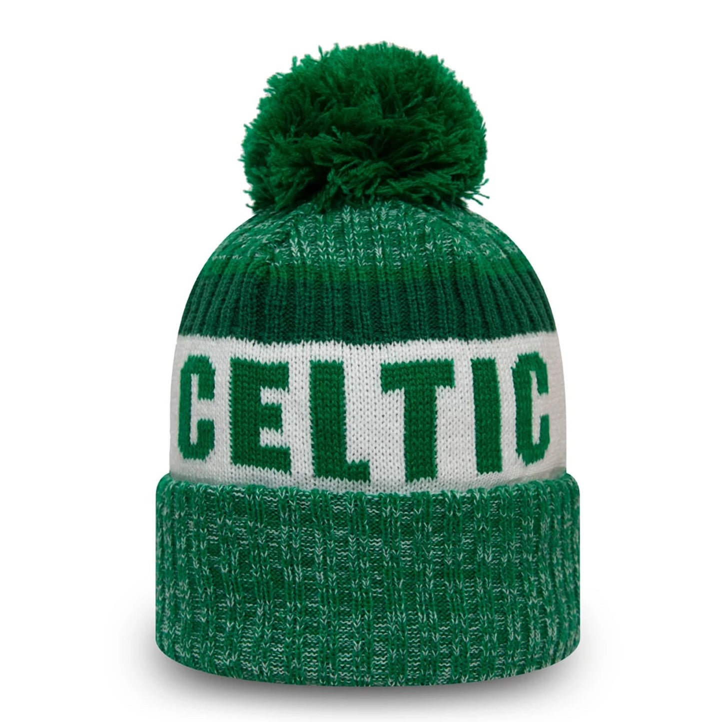 This is a Celtic FC Green Bobble Knit Beanie Hat 1