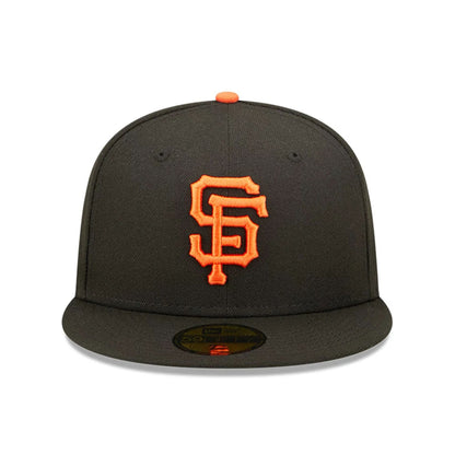 This is a San Francisco Giants Authentic On Field Game Black 59FIFTY Cap 4