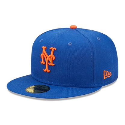 This is a New York Mets AC Perf Blue 59FIFTY Fitted Cap 1