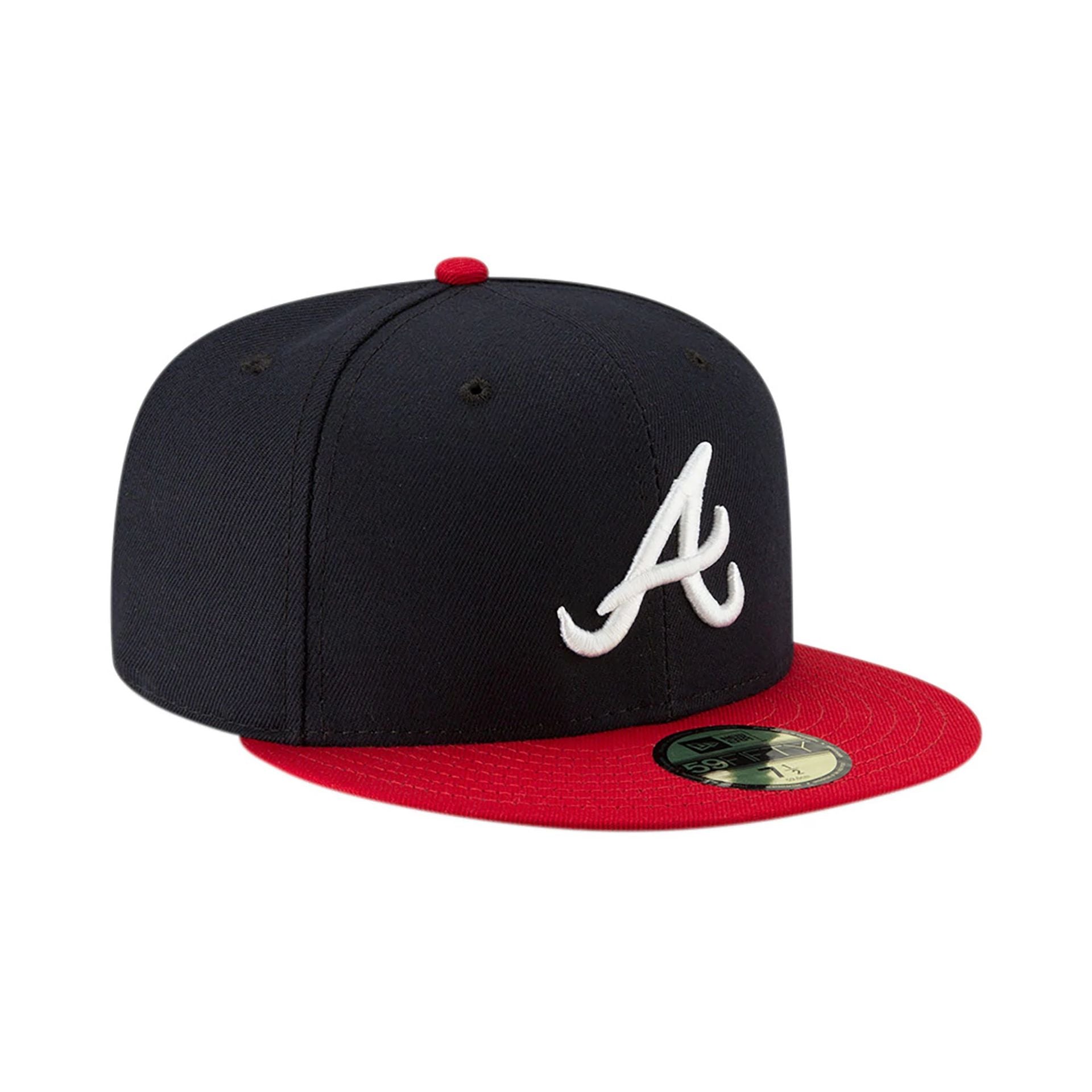 This is a Atlanta Braves Authentic On Field Home Navy 59FIFTY Cap 1