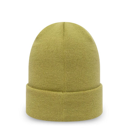 This is a New Era Essential Green Cuff Beanie Hat 2