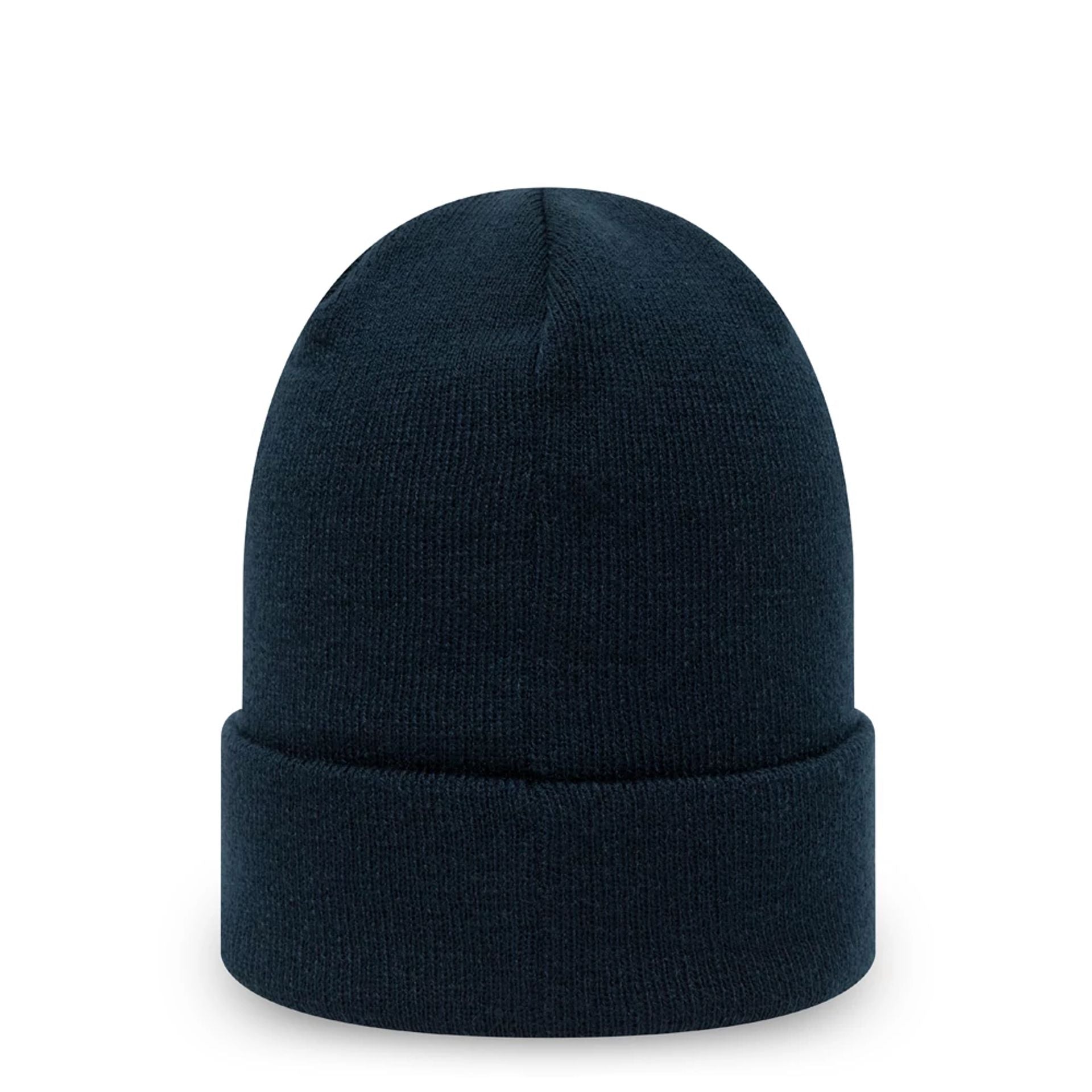 This is a New Era Essential Navy Cuff Beanie Hat 2