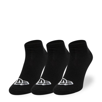 This is a New Era Flag 3 Pack  Sneaker Black Socks 1