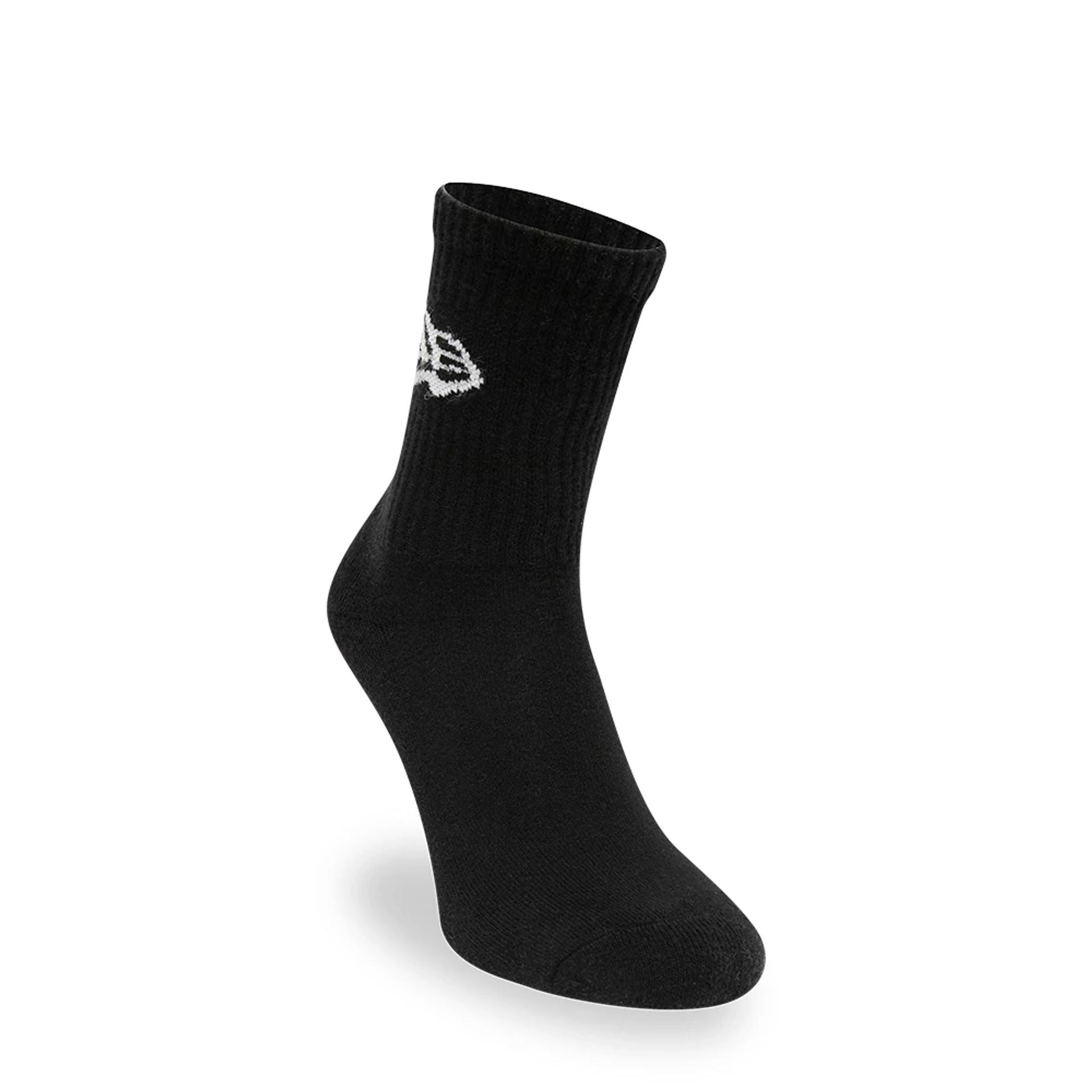 This is a New Era Flag 3 Pack Crew Black Socks 1