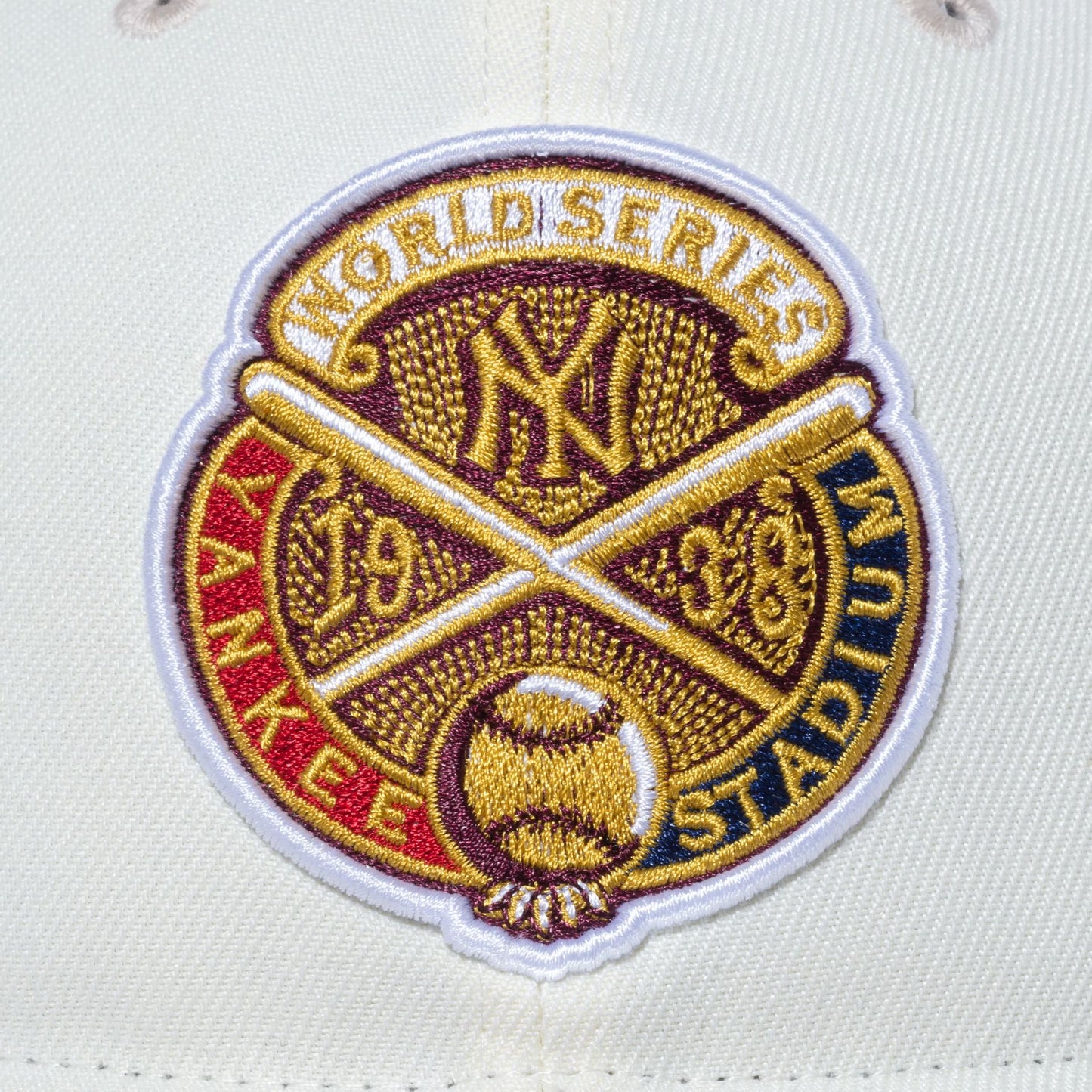 This is a MLB World Series New Era Japan Cream Retro Crown 9FIFTY Strapback Cap 6