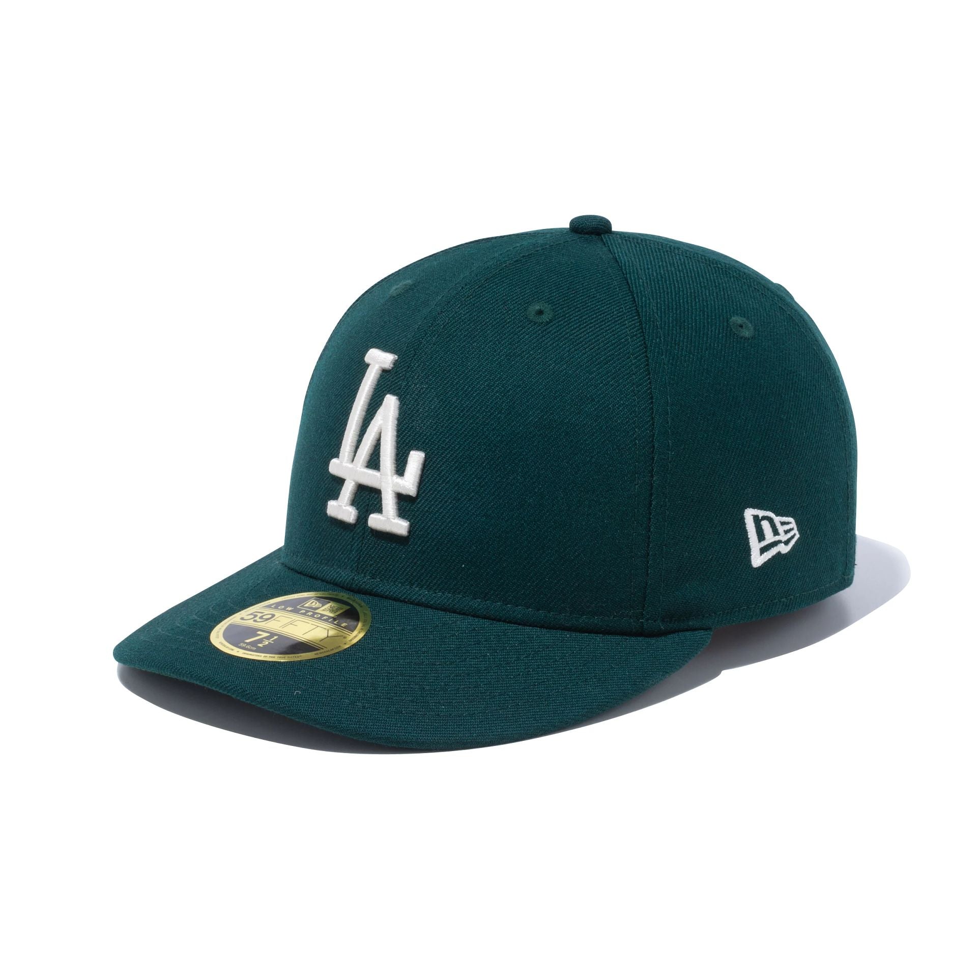 This is a LA Dodgers New Era Japan Green Low Profile 59FIFTY Fitted Cap 1