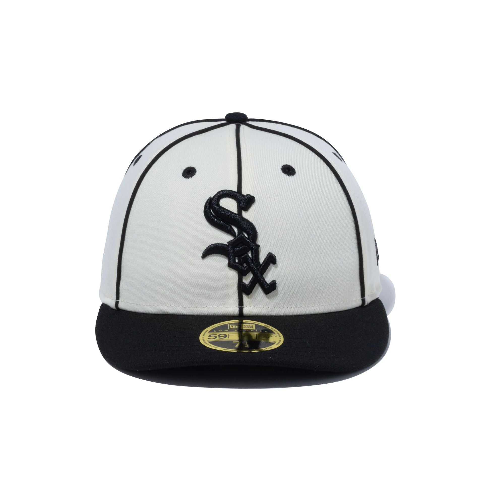 This is a Chicago White Sox Japan MLB Piping Black Low Profile 59FIFTY Fitted Cap 3