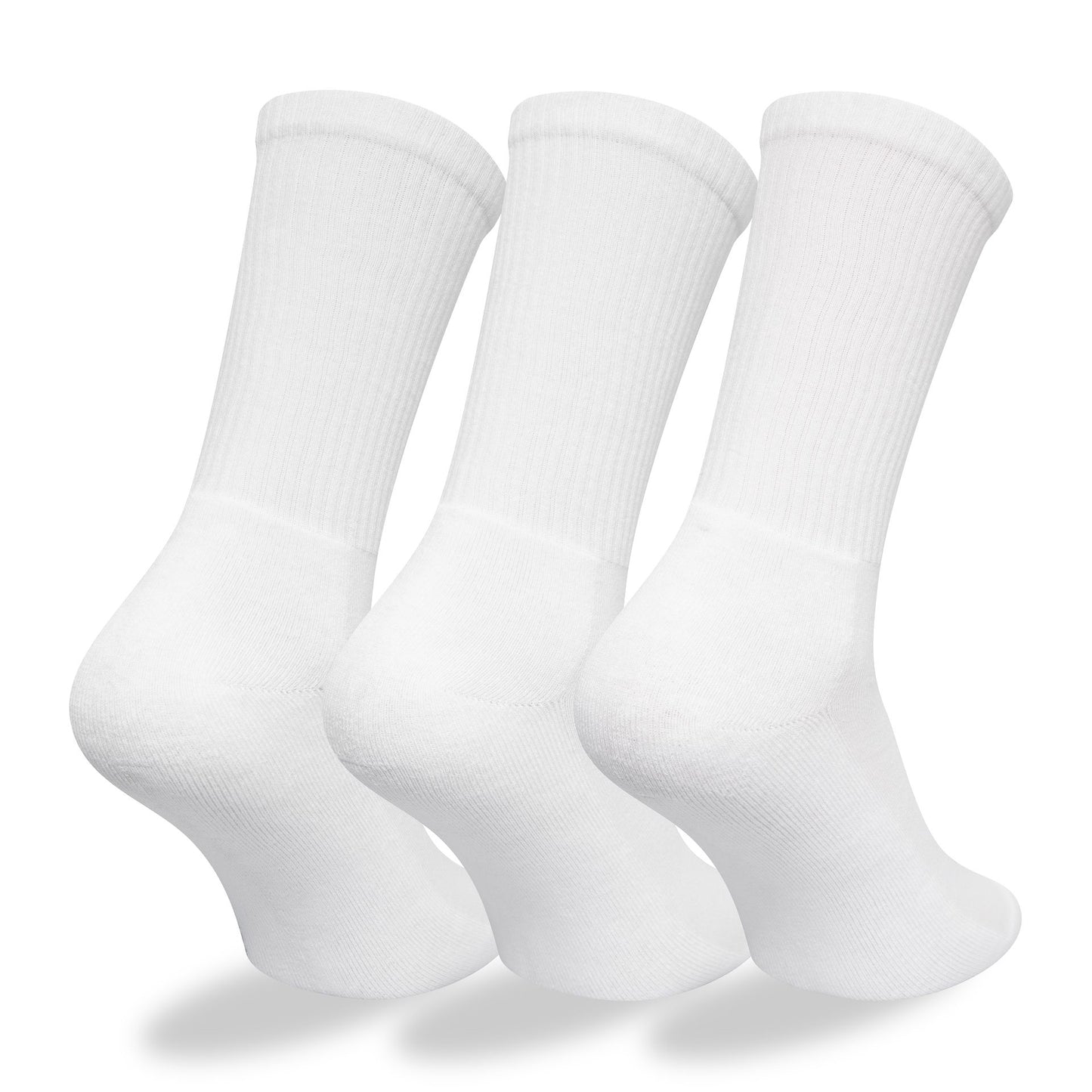 This is a New Era Flag White 3 Pack Crew Socks 9