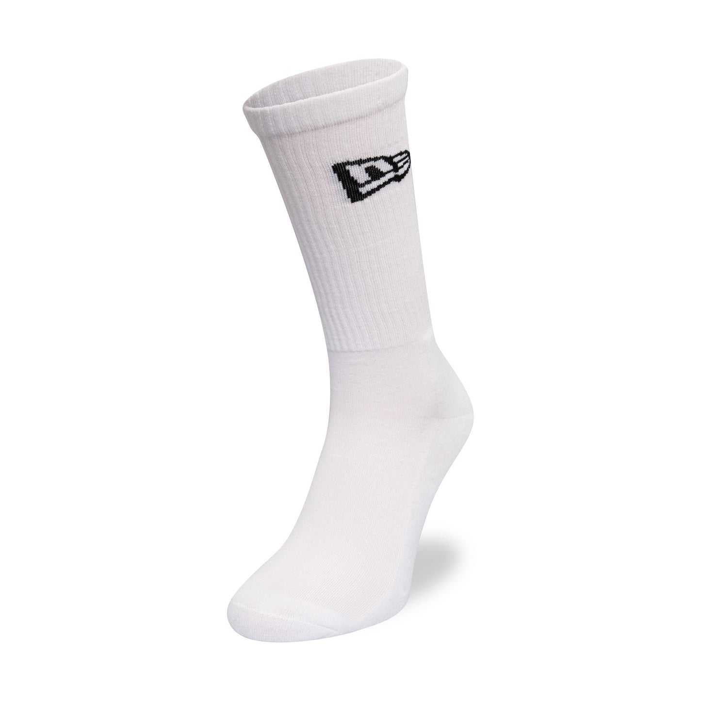 This is a New Era Flag White 3 Pack Crew Socks 8