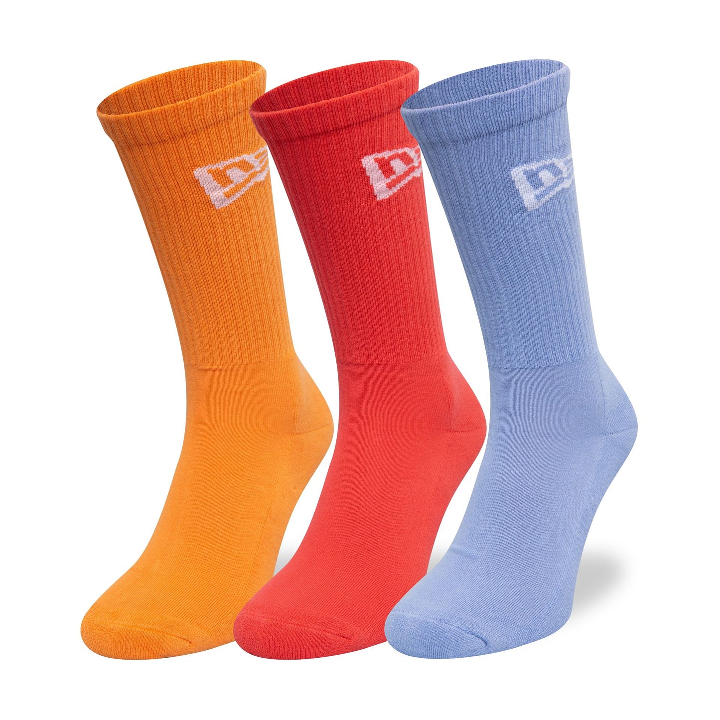 This is a New Era Flag Multi 3 Pack Crew Socks 1