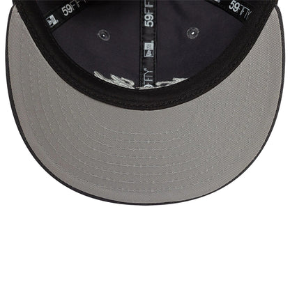 This is a New Era Basic Graphite Dark Grey Retro Crown 59FIFTY Fitted Cap 2