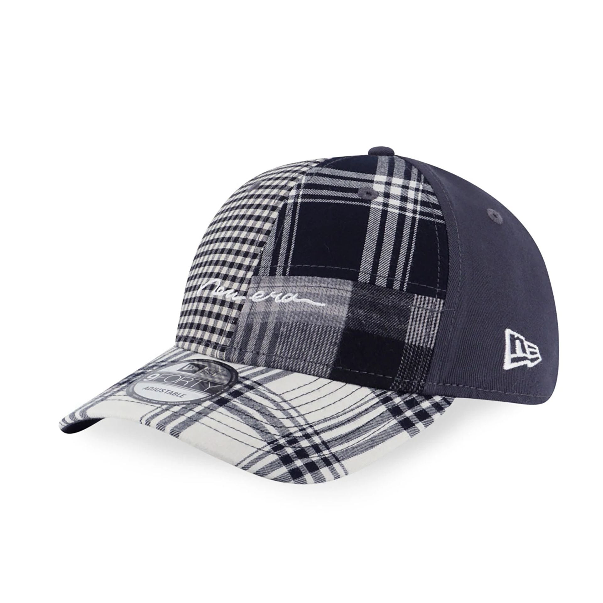 This is a New Era Preppy Dark Grey 9FORTY Adjustable Cap 1