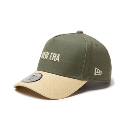 This is a New Era Japan Duck Canvas Green 9FORTY A-Frame Adjustable Cap 1