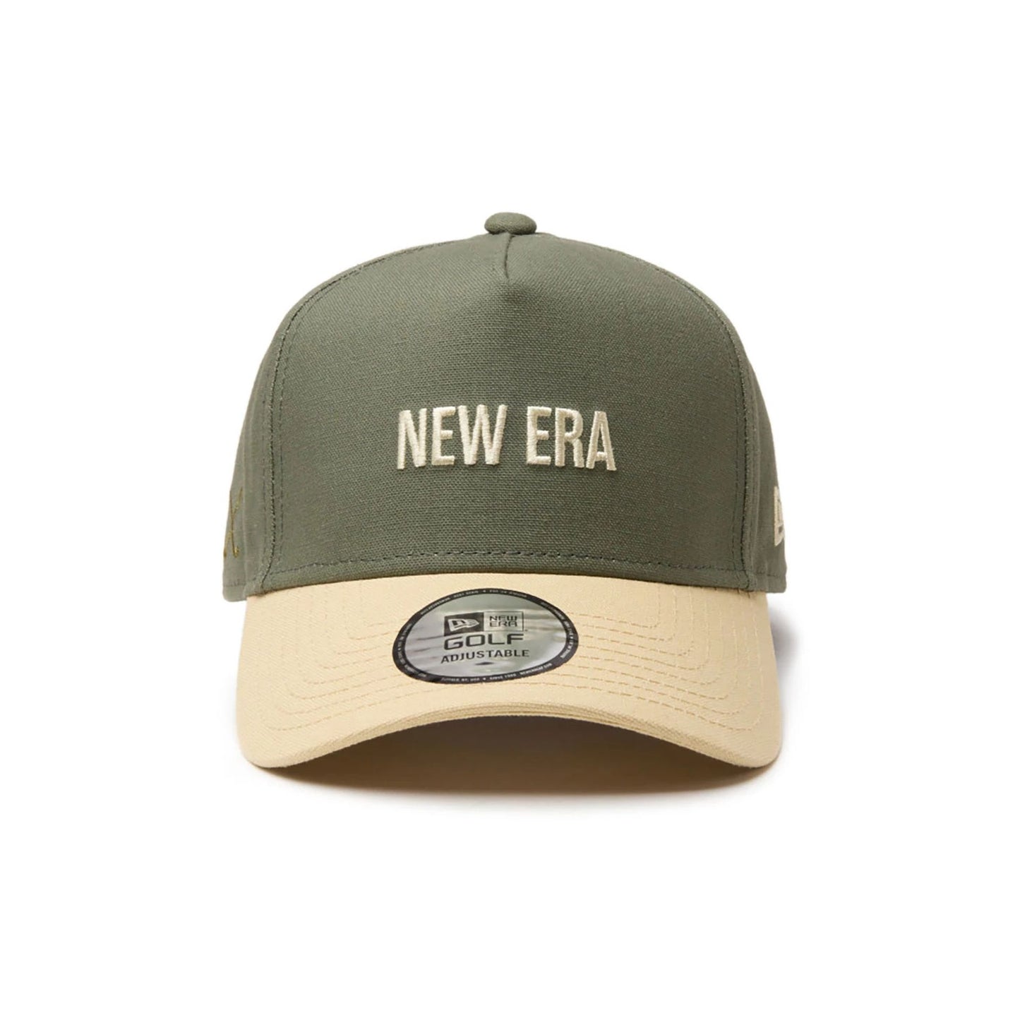 This is a New Era Japan Duck Canvas Green 9FORTY A-Frame Adjustable Cap 2