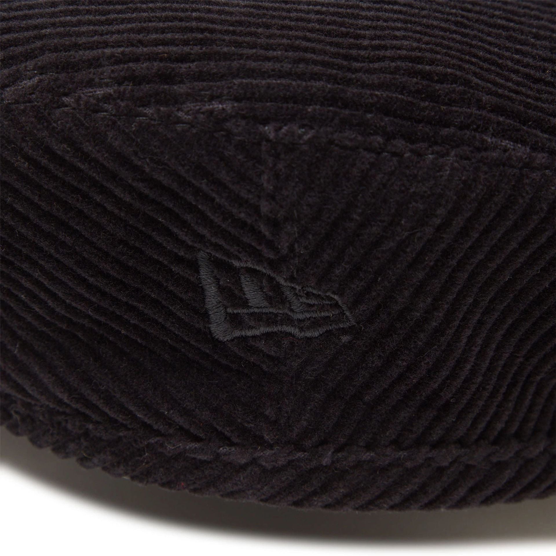 This is a New Era Japan 8W Corduroy Black Beret Hat 6