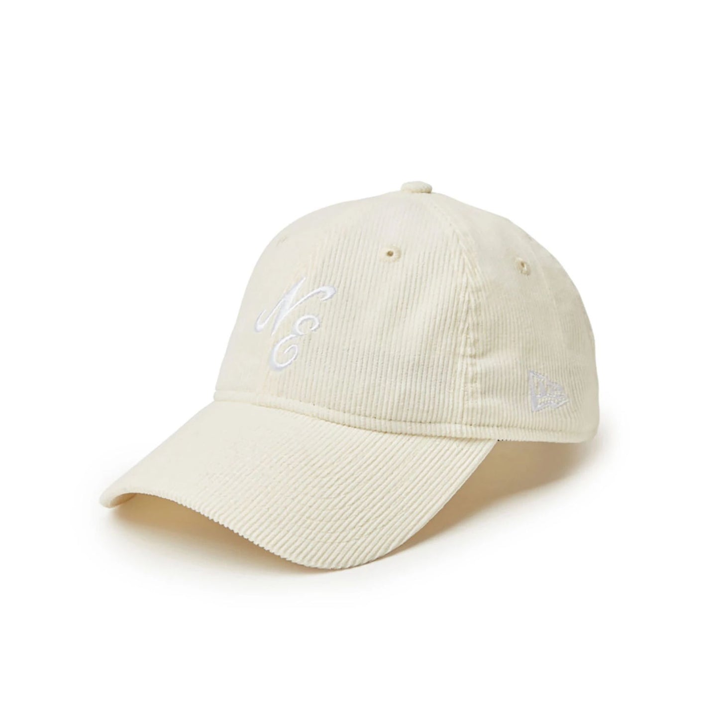 This is a New Era Japan Micro Corduroy Classic Pastel Yellow 9TWENTY Adjustable Cap 1