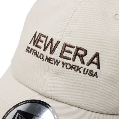 This is a New Era Japan The Origin Strap Logo Light Beige Casual Classic Adjustable Cap 3