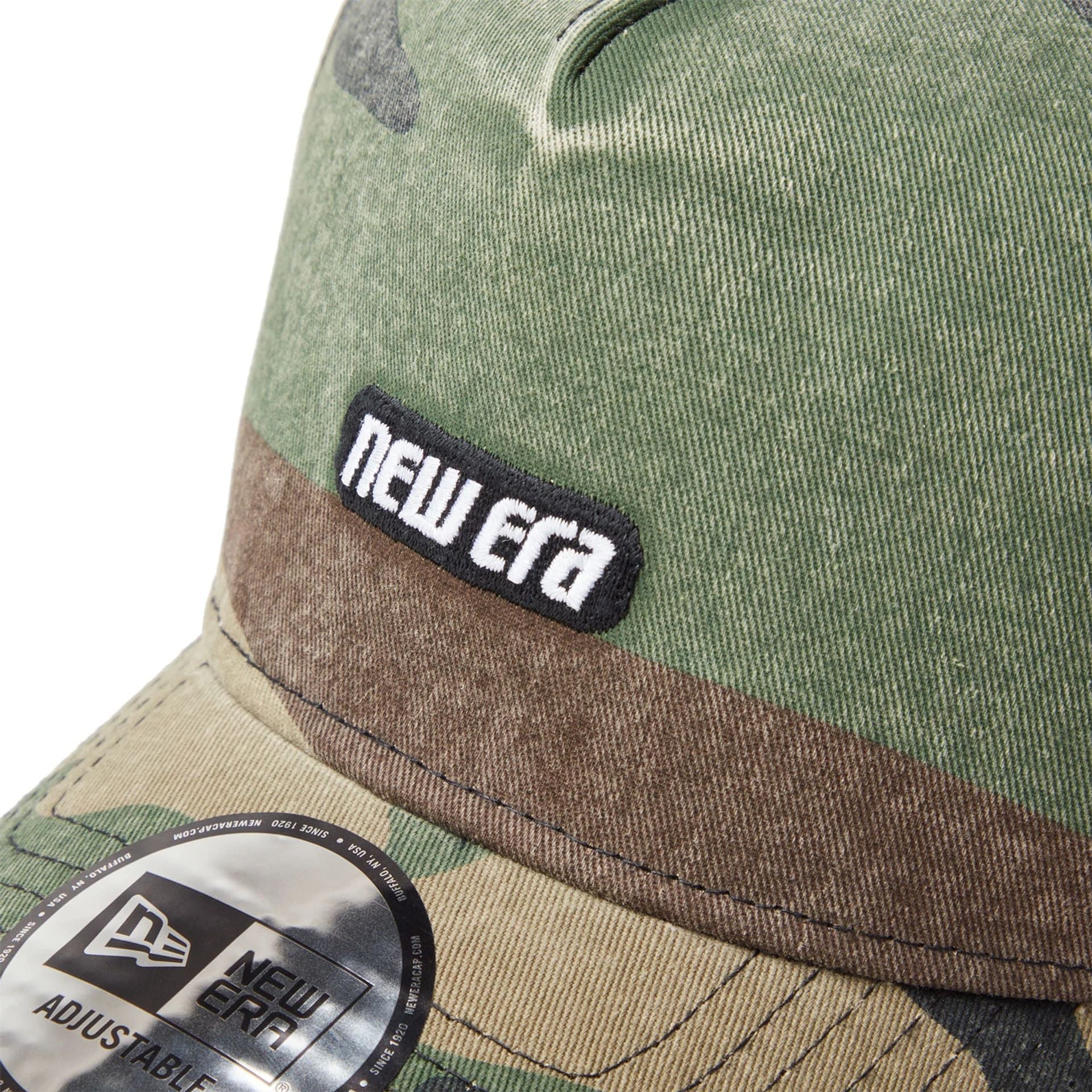 This is a New Era Japan Racer Logo Camo 9FORTY A-Frame Adjustable Cap 3