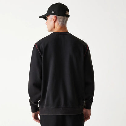 The Male model is wearing New York Yankees Korea Black Sweatshirt 2