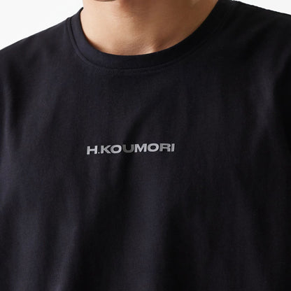 The Male model is wearing Hermanos Koumori x New Era Black T-Shirt 3