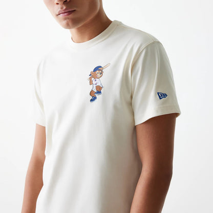 The Male model is wearing Chicago Cubs MLB Mascots Cream T-Shirt 5