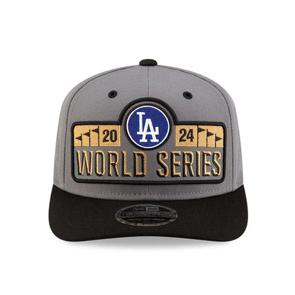 This is a LA Dodgers LCS Champs Grey 9SEVENTY Stretch Snap Adjustable Cap 3