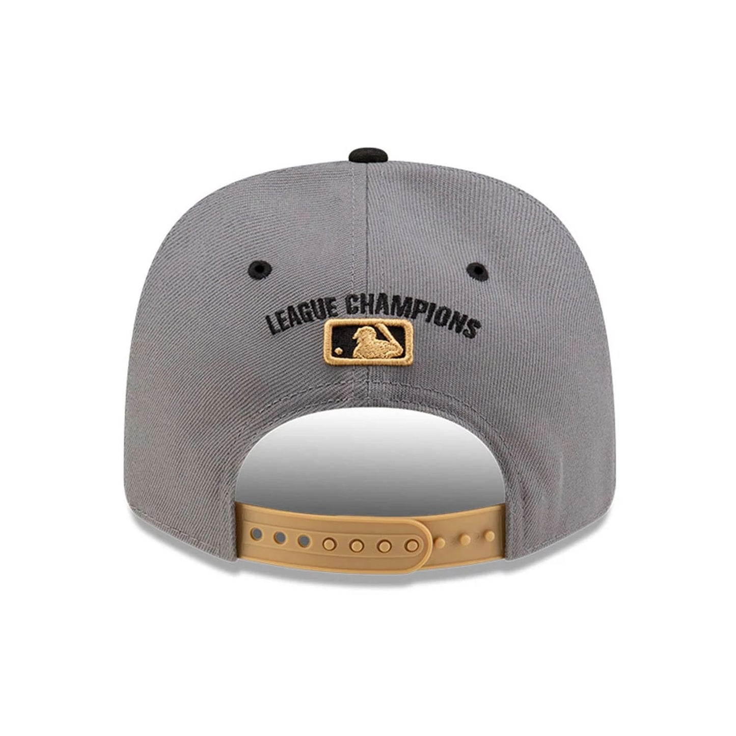 This is a LA Dodgers LCS Champs Grey 9SEVENTY Stretch Snap Adjustable Cap 6