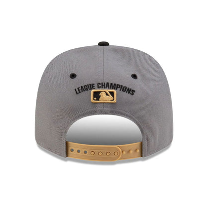 This is a LA Dodgers LCS Champs Grey 9SEVENTY Stretch Snap Adjustable Cap 6