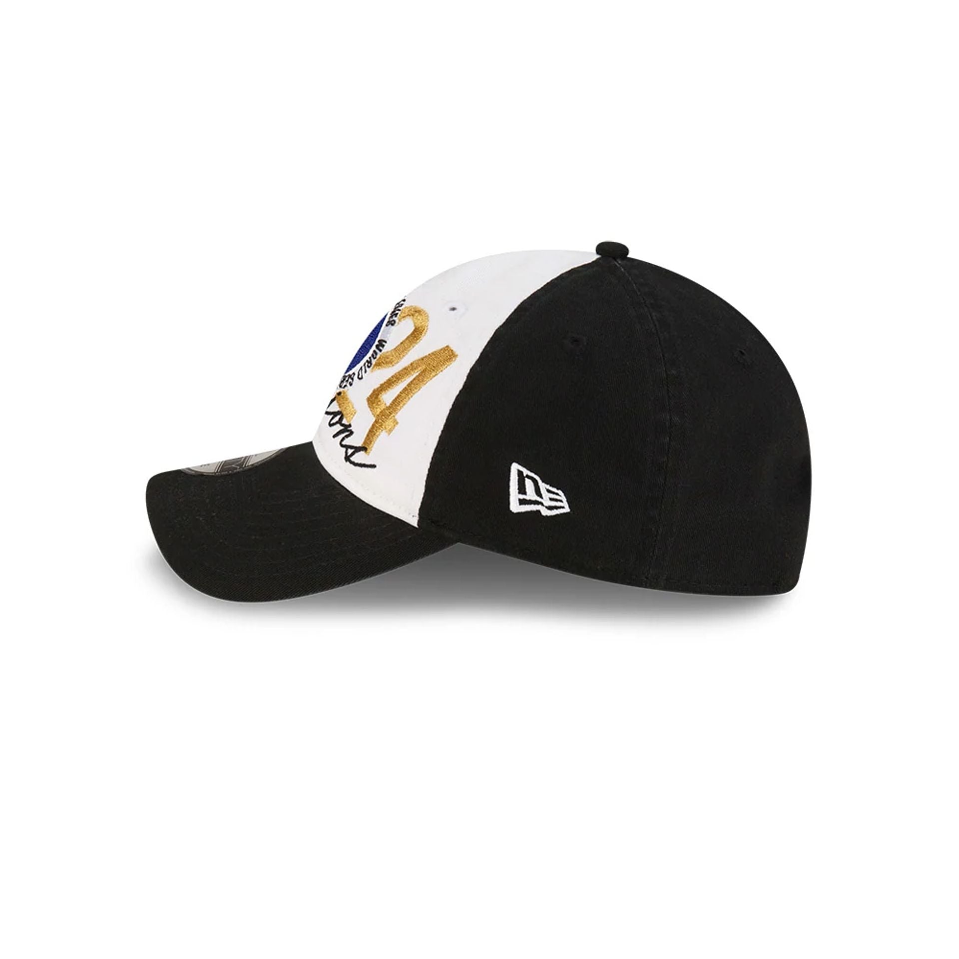 This is a LA Dodgers MLB World Series Champions 2024 Black 9TWENTY Cap 6