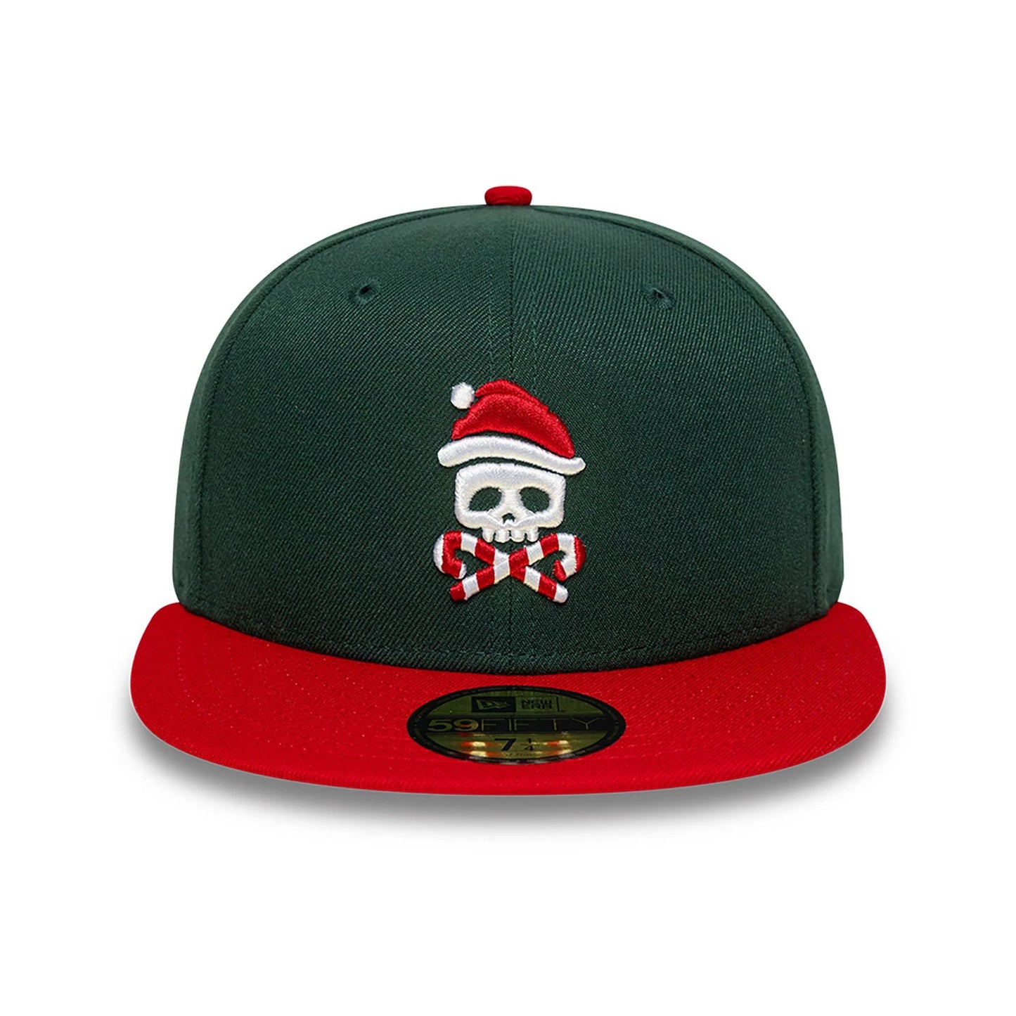 This is a New Era Holiday Green 59FIFTY Fitted Cap 2