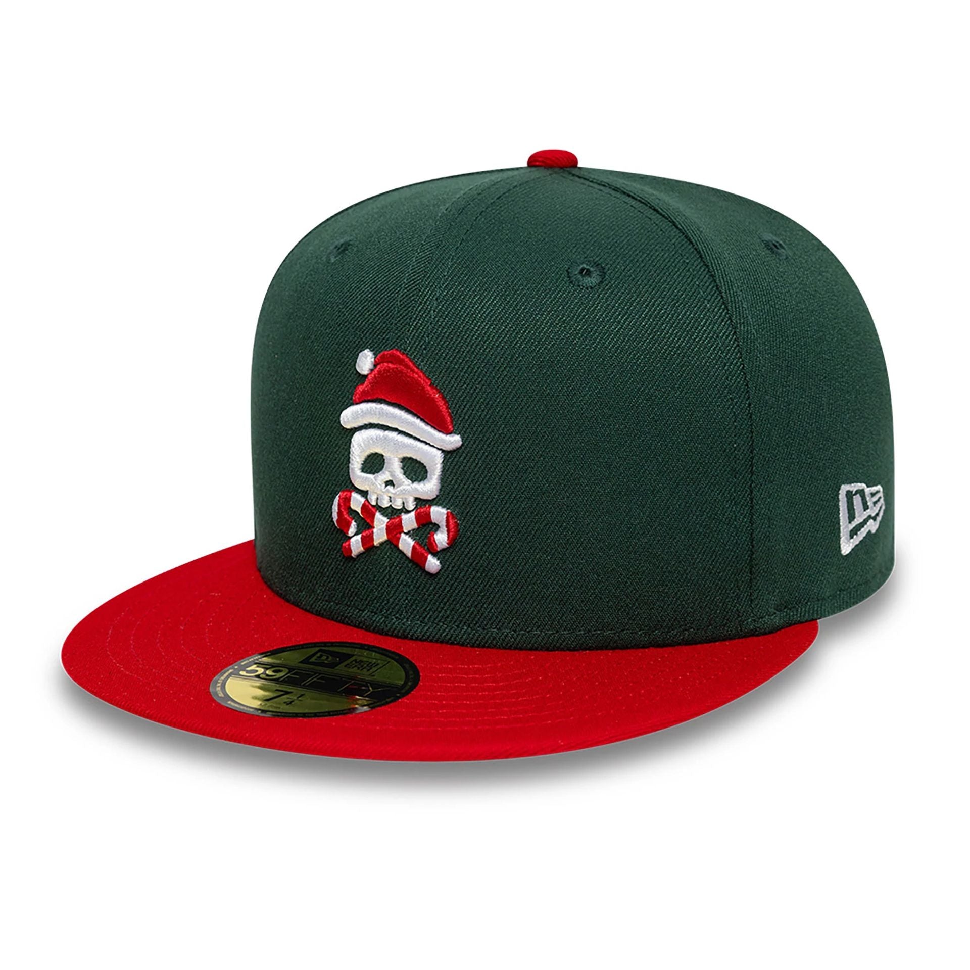 This is a New Era Holiday Green 59FIFTY Fitted Cap 1