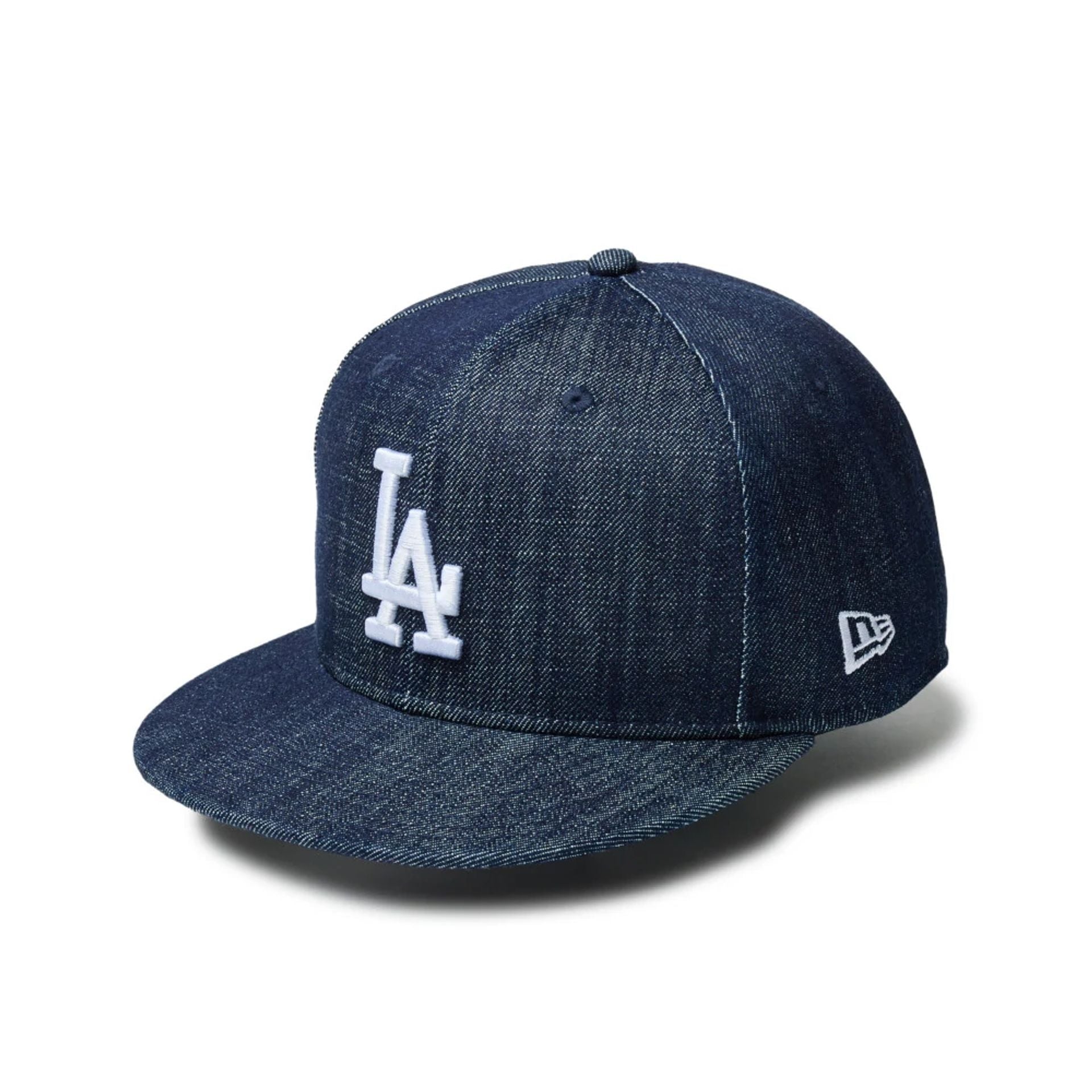 This is a LA Dodgers MLB Denim Navy 9FIFTY Snapback Adjustable Cap 1