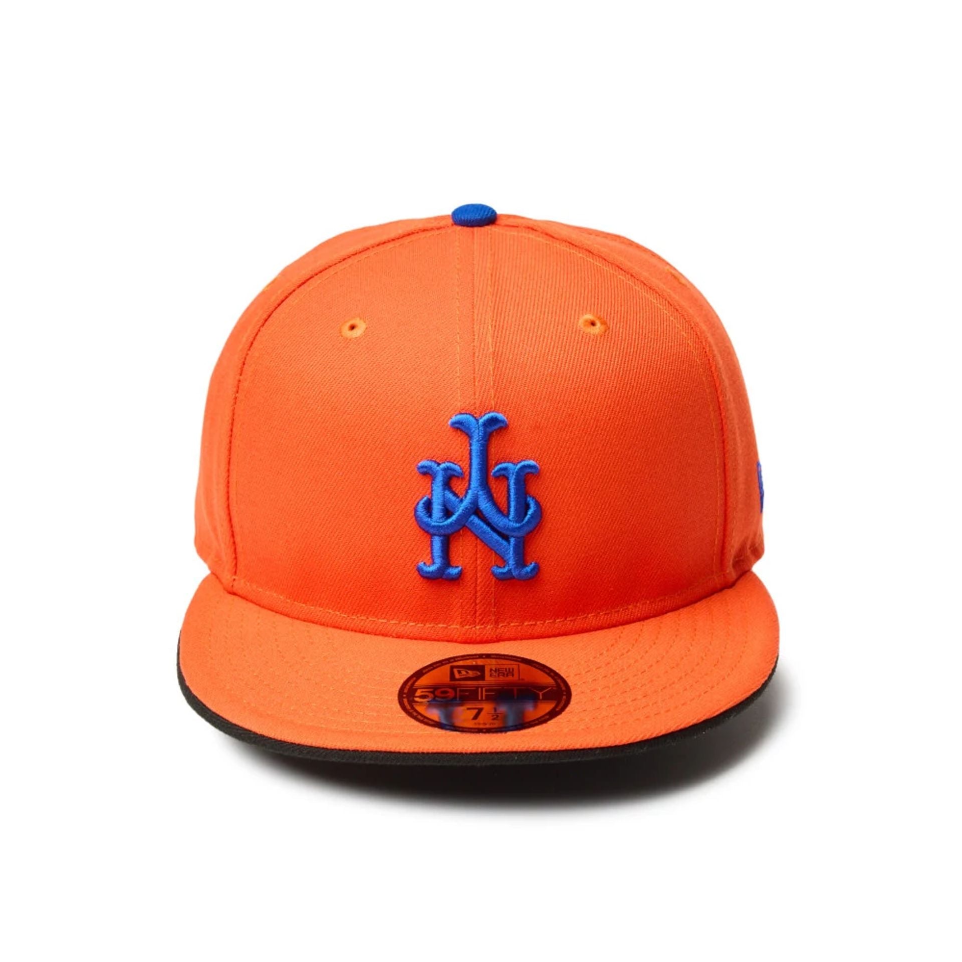 This is a New York Mets MLB Upside Down Orange 59FIFTY Fitted Cap 2